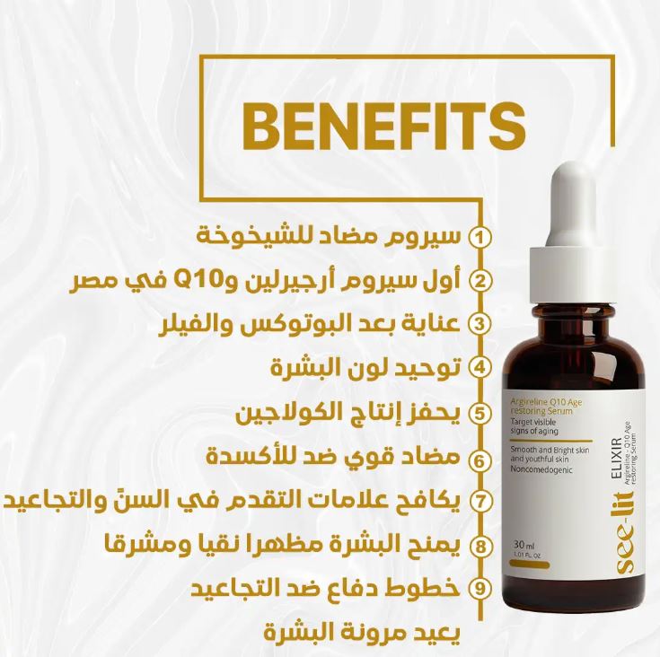 See-Lit Elixir Argirline-Q10 Serum 30Ml4