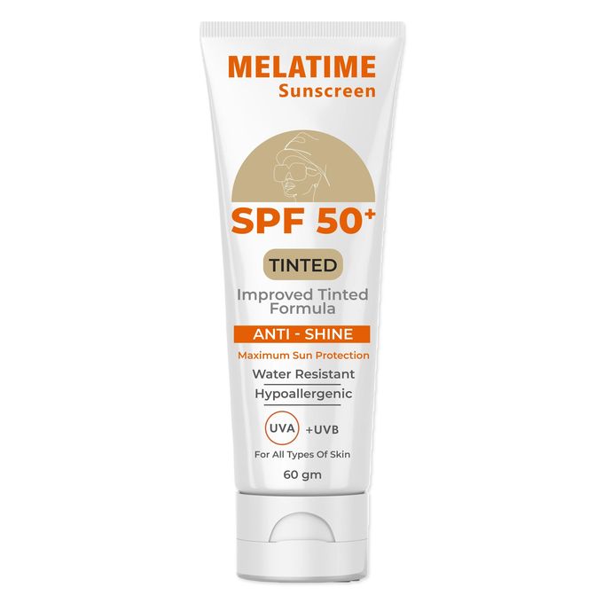 Melatime Tinted Sunscreen spf50  60gm1