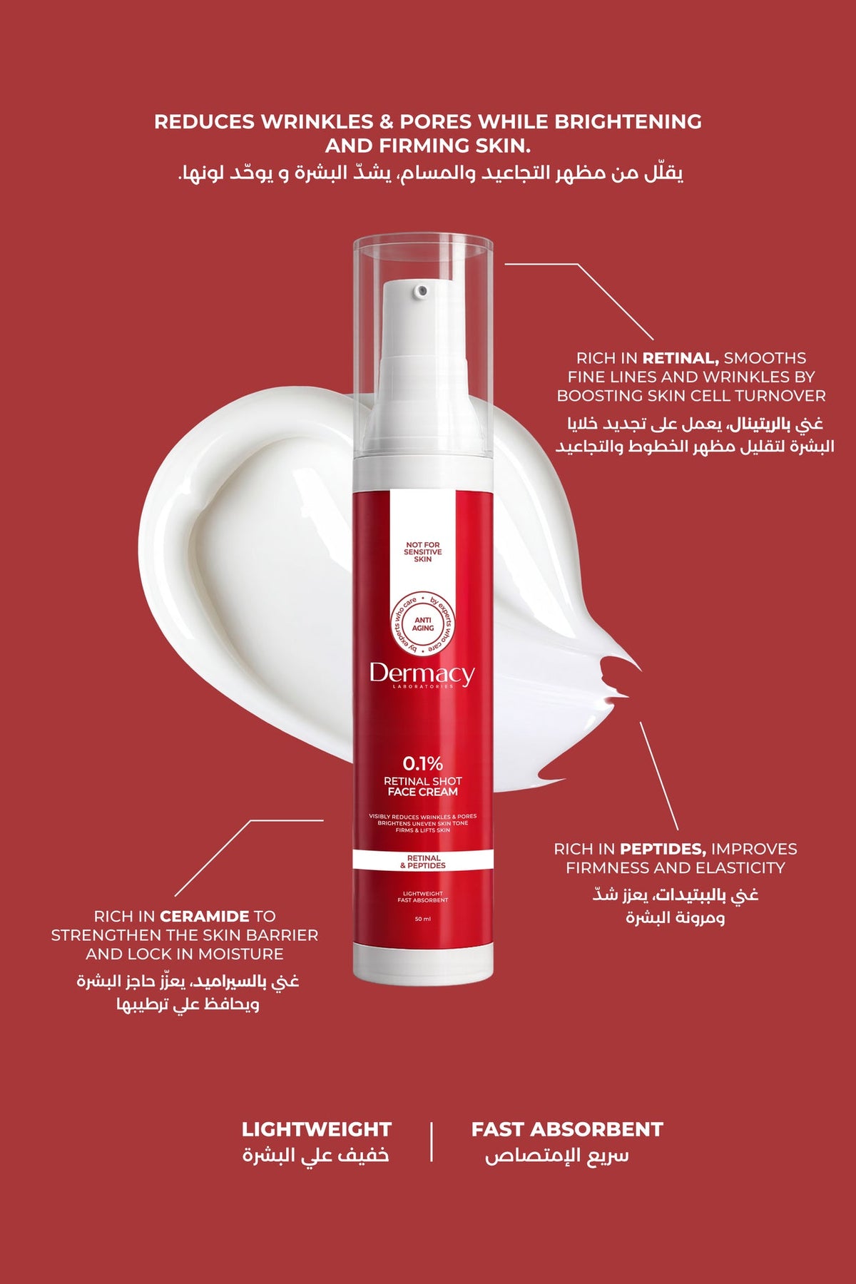 Dermacy 0.1% Retinal Shot Face Cream 50 ml