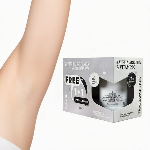 Africana Natural Roll-On Alpha Arbutin & Vit C fragrance free Special offer 1+1 Free2