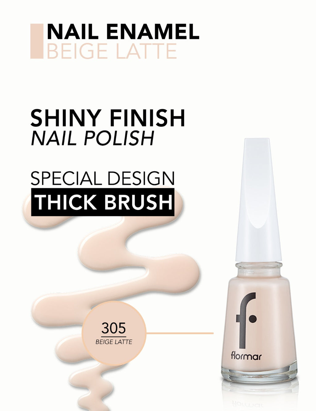 Flormar Nail Enamel 305 Beige