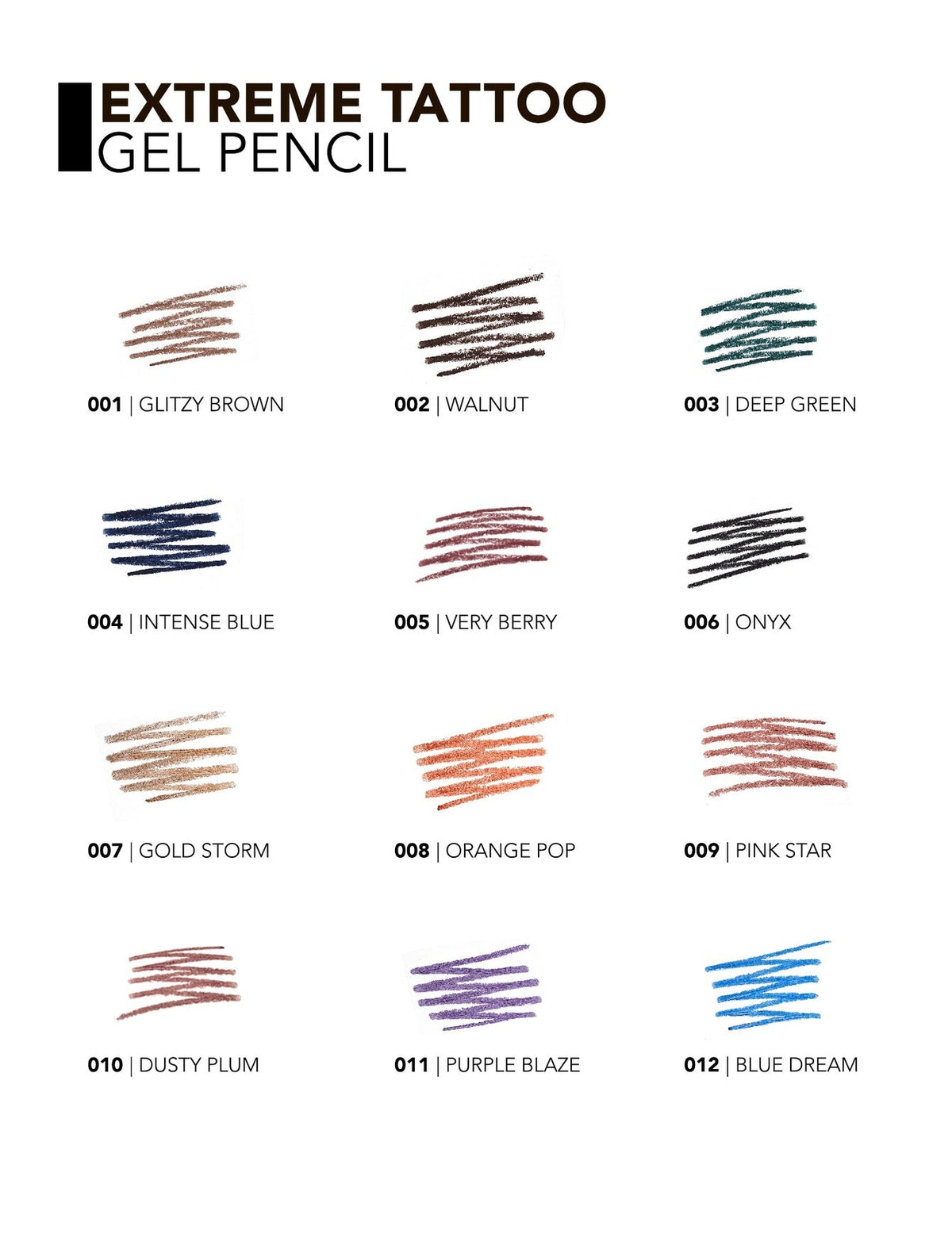 Flormar Extreme Tattoo Gel Pencil 010 Dusty Plum