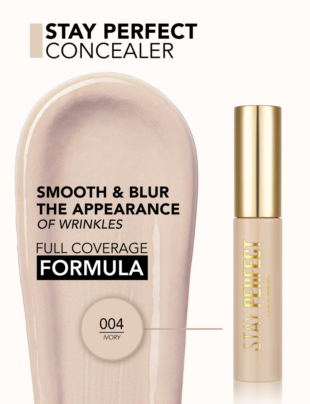 Flormar Stay Perfect Liquid Concealer No 004 Ivory