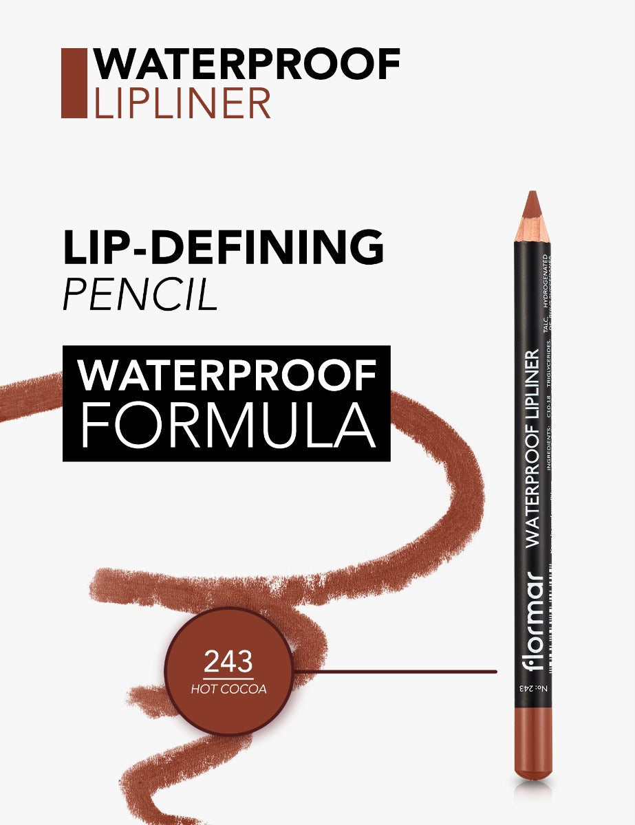Flormar Waterproof Lip Liner 243 Hot Cocoa 4G4
