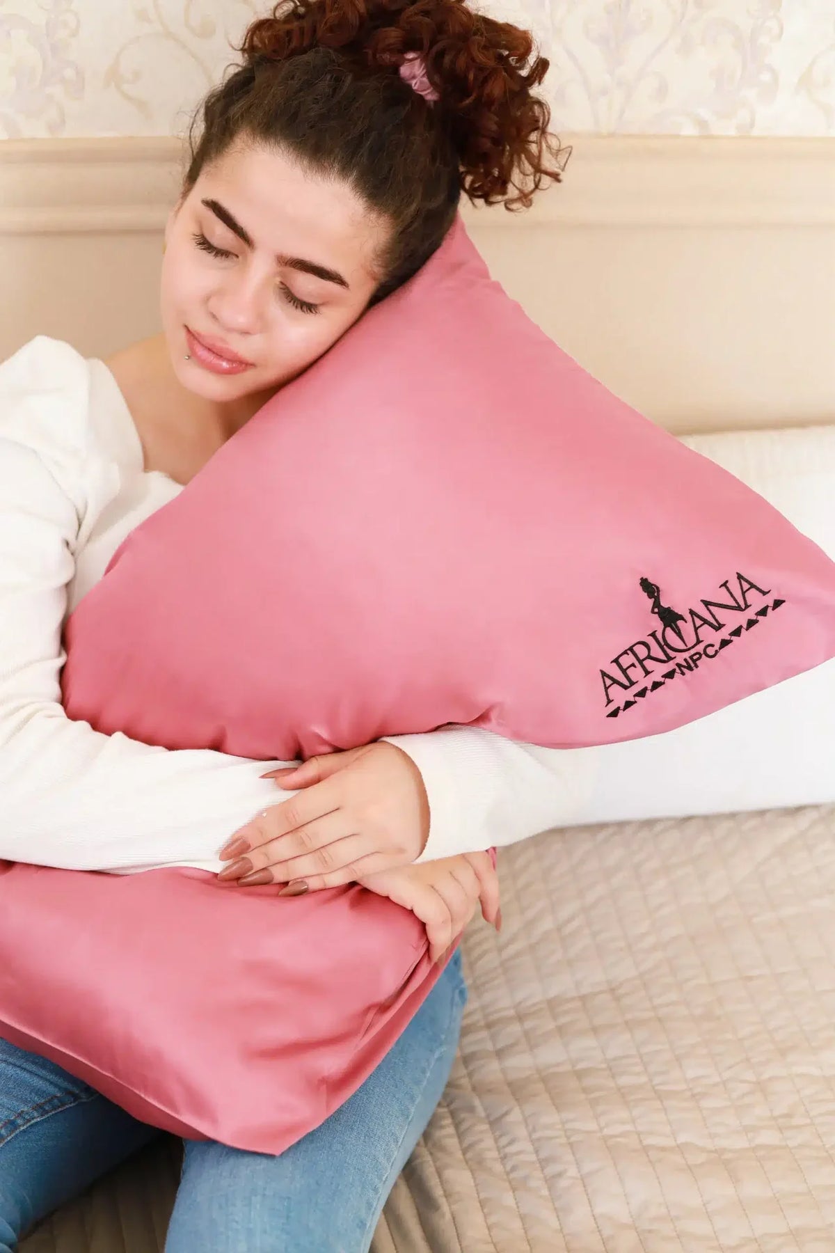 Africana Luxury Satin Pillowcase Gold4