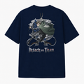 "Attack on Titan" Oversized Anime Graphic Tee
