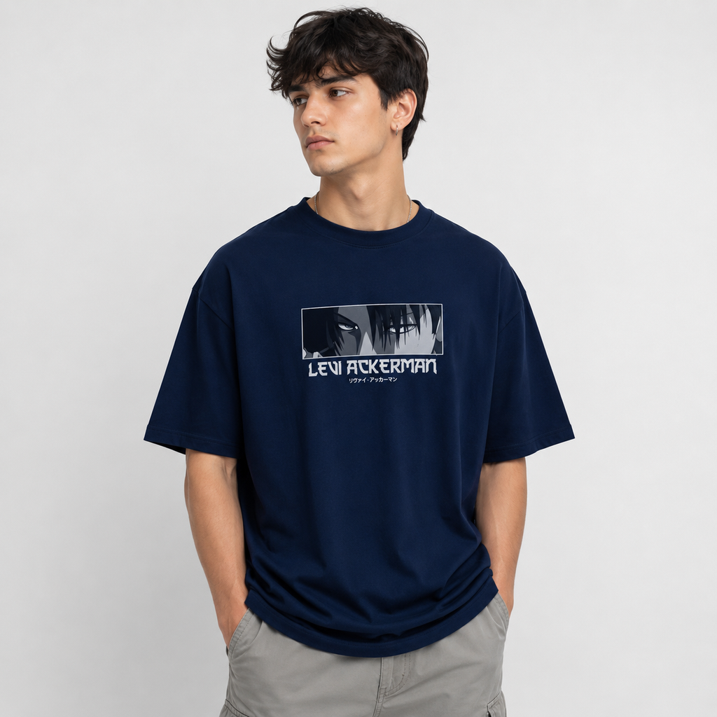 "Attack on Titan" Oversized Anime Graphic Tee