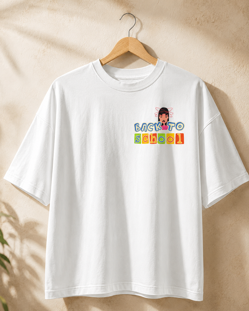 Back to School Oversized Unisex T-Shirt – Graphic Streetwear Tee