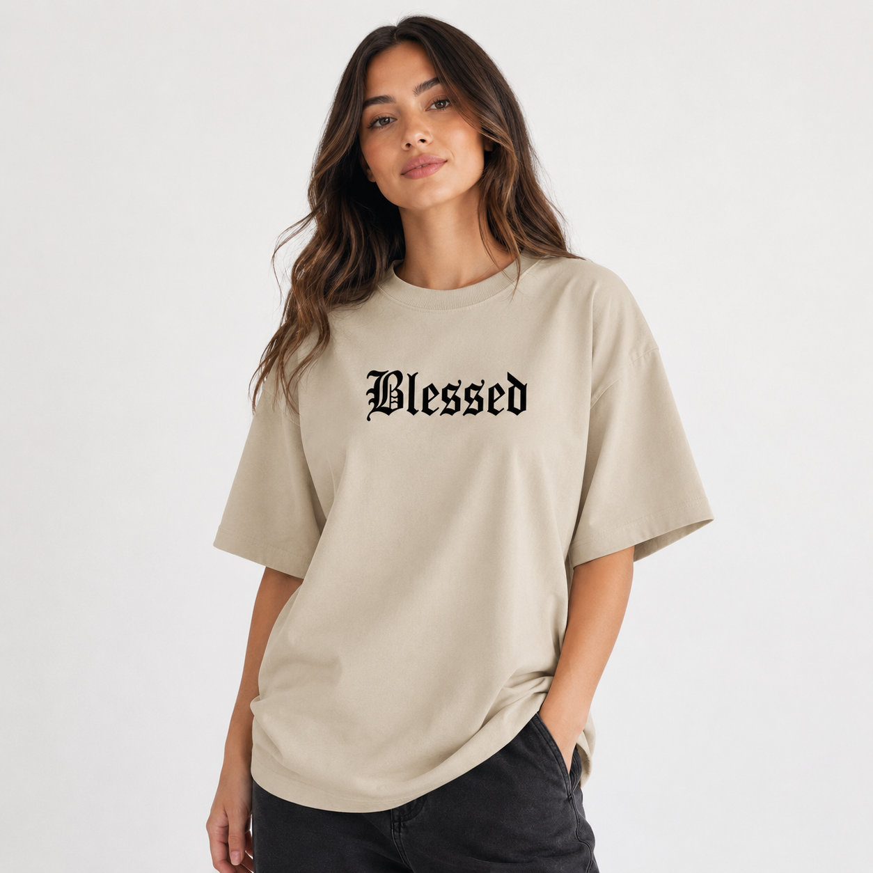 Blessed Angel Oversized T-Shirt
