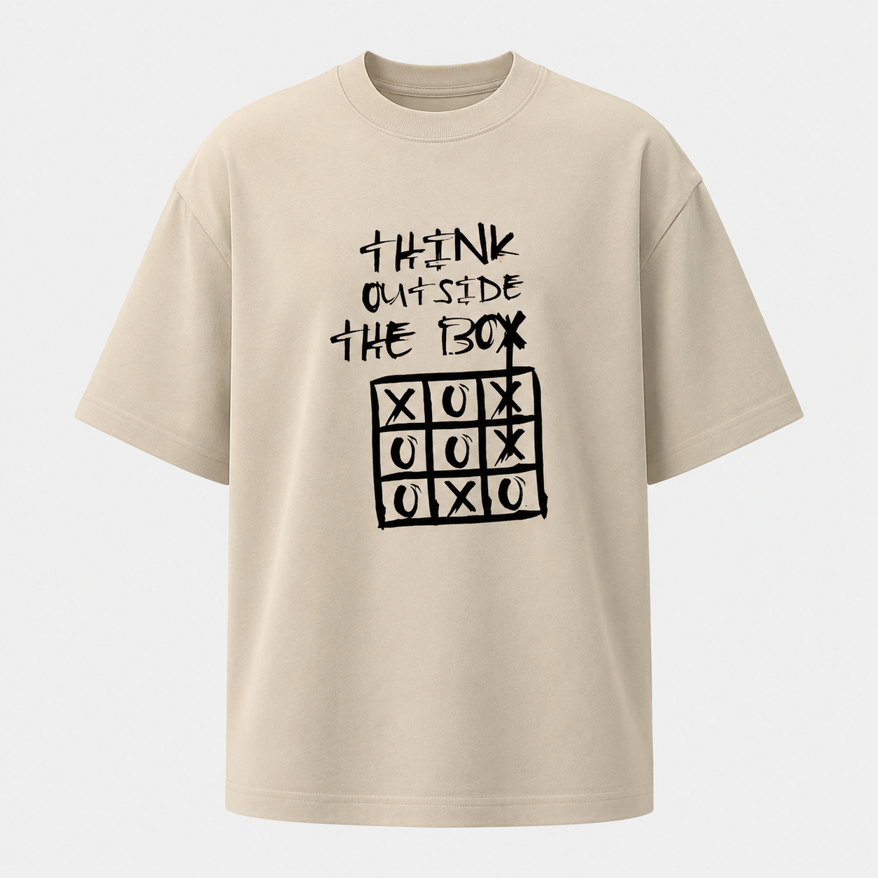 Think Outside The Box Oversized T-Shirt