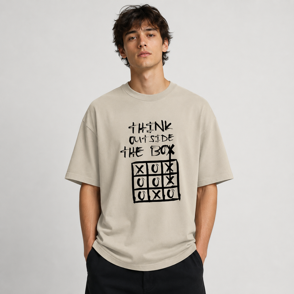 Think Outside The Box Oversized T-Shirt
