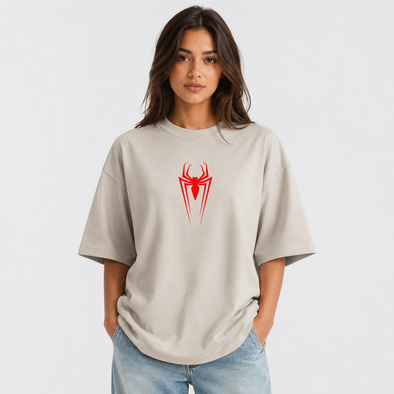 Spider Emblem Oversized T-Shirt