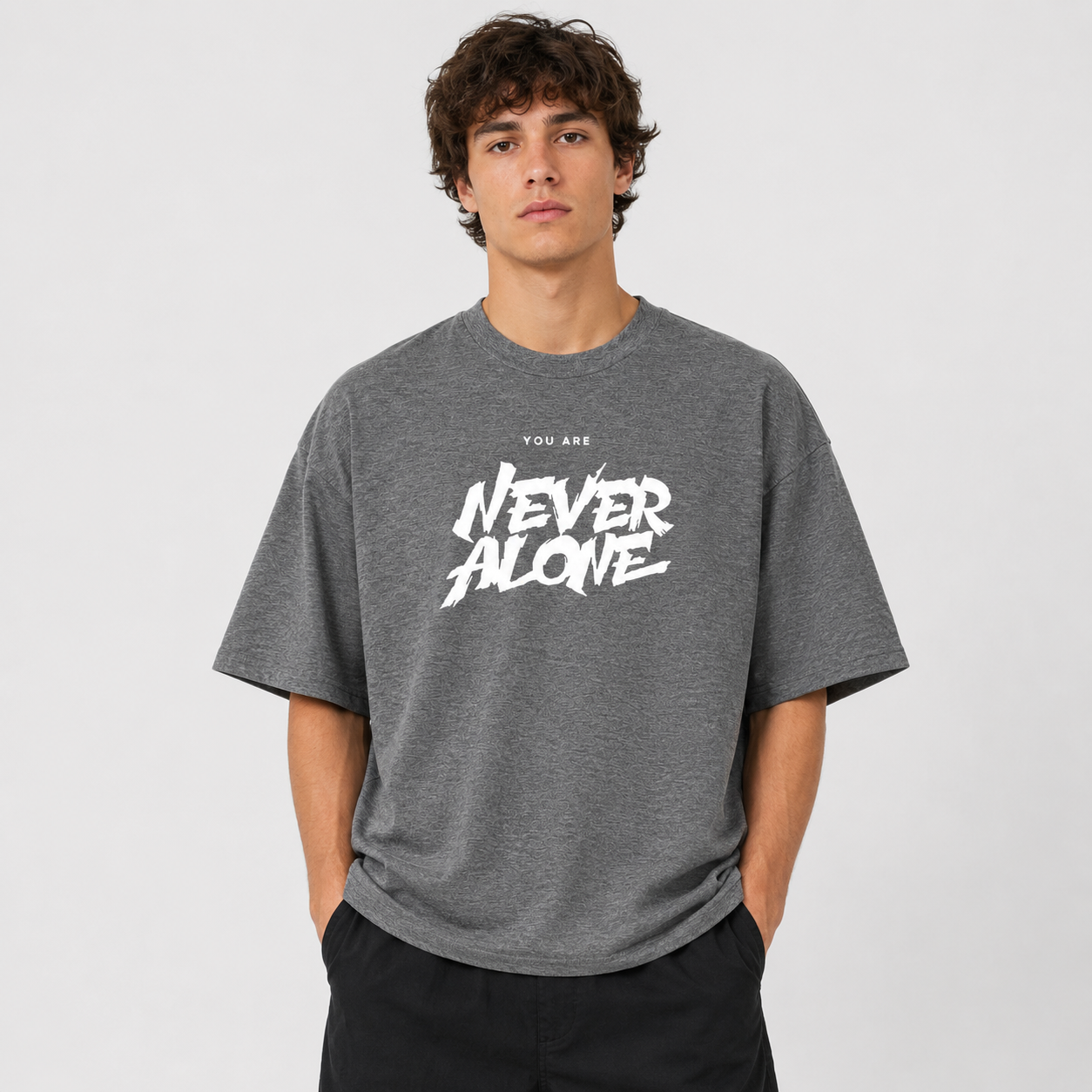 Never Alone Oversized T-Shirt
