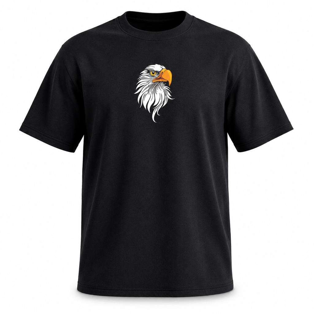 "Fly High" Eagle Oversized Graphic Tee
