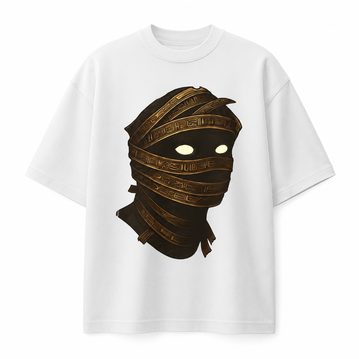 "Golden Mummy" Oversized Graphic Tee