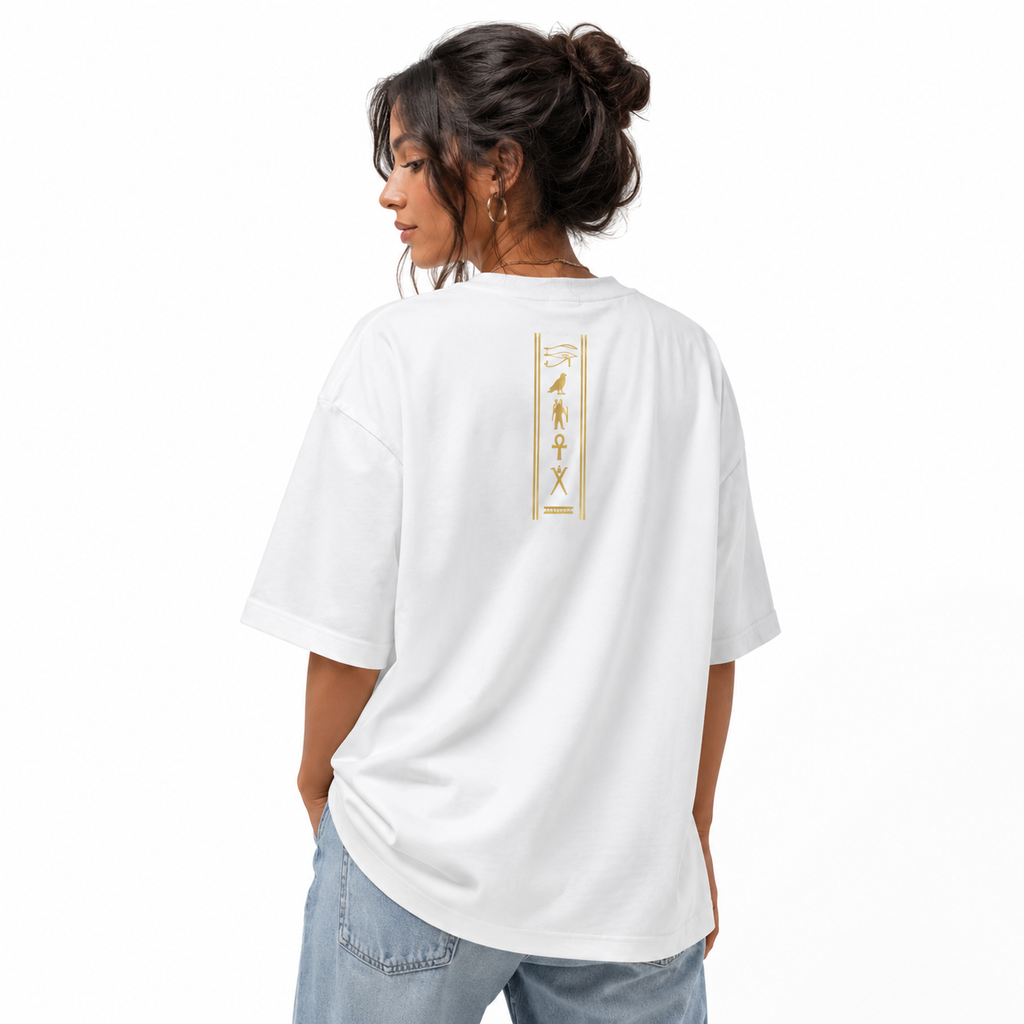 "Golden Mummy" Oversized Graphic Tee