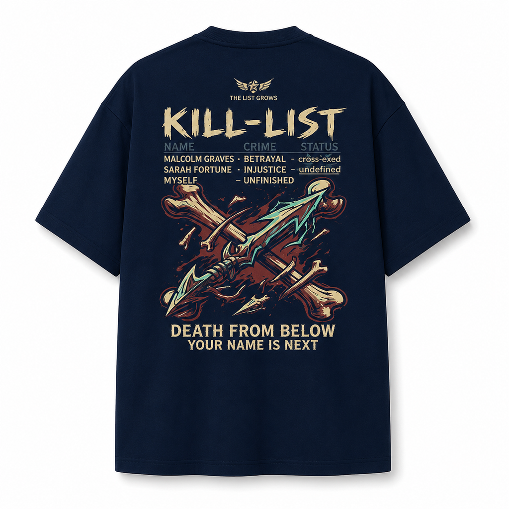Statement List Oversized Graphic Tee