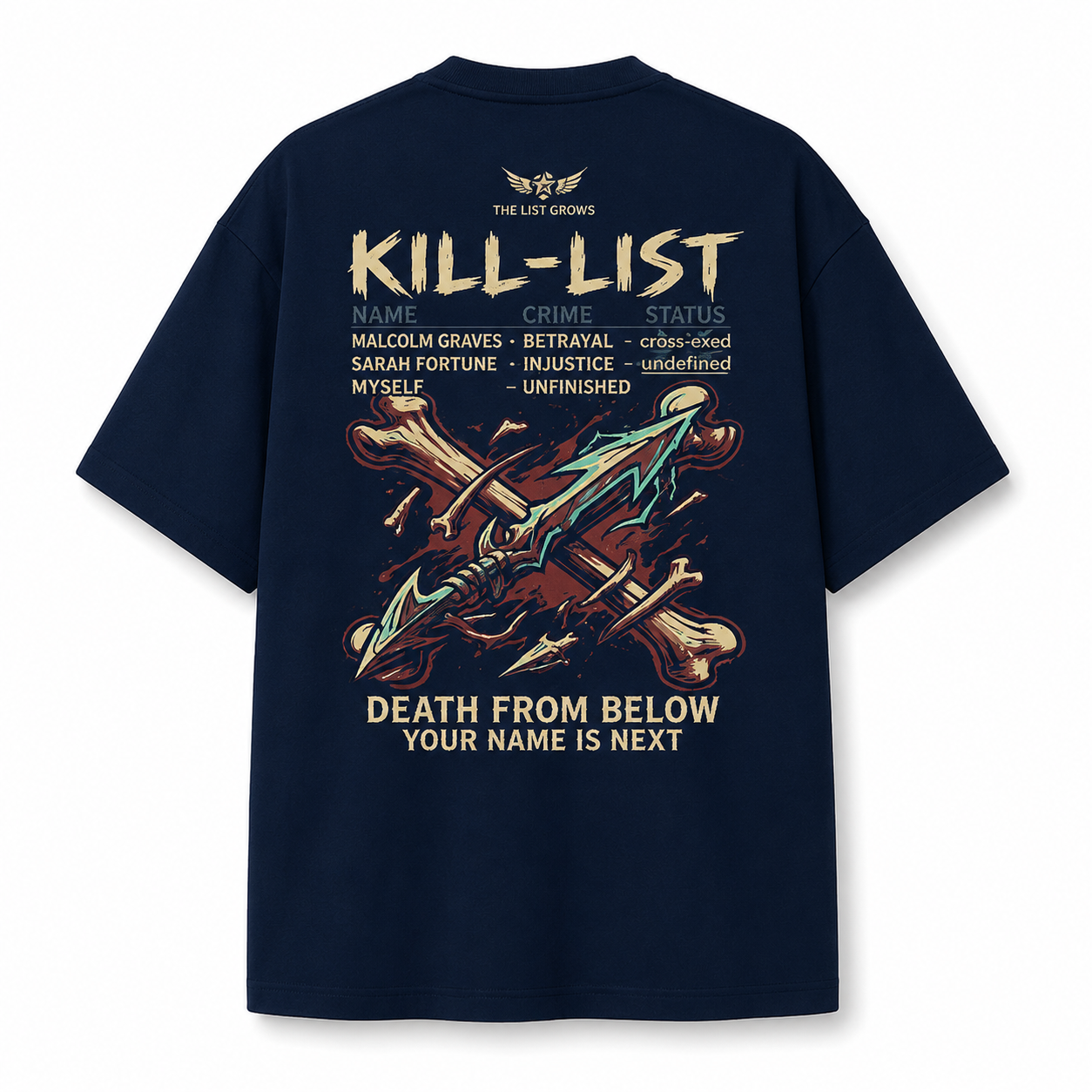 Statement List Oversized Graphic Tee