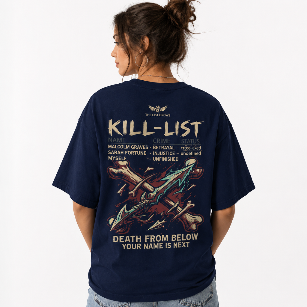 Statement List Oversized Graphic Tee