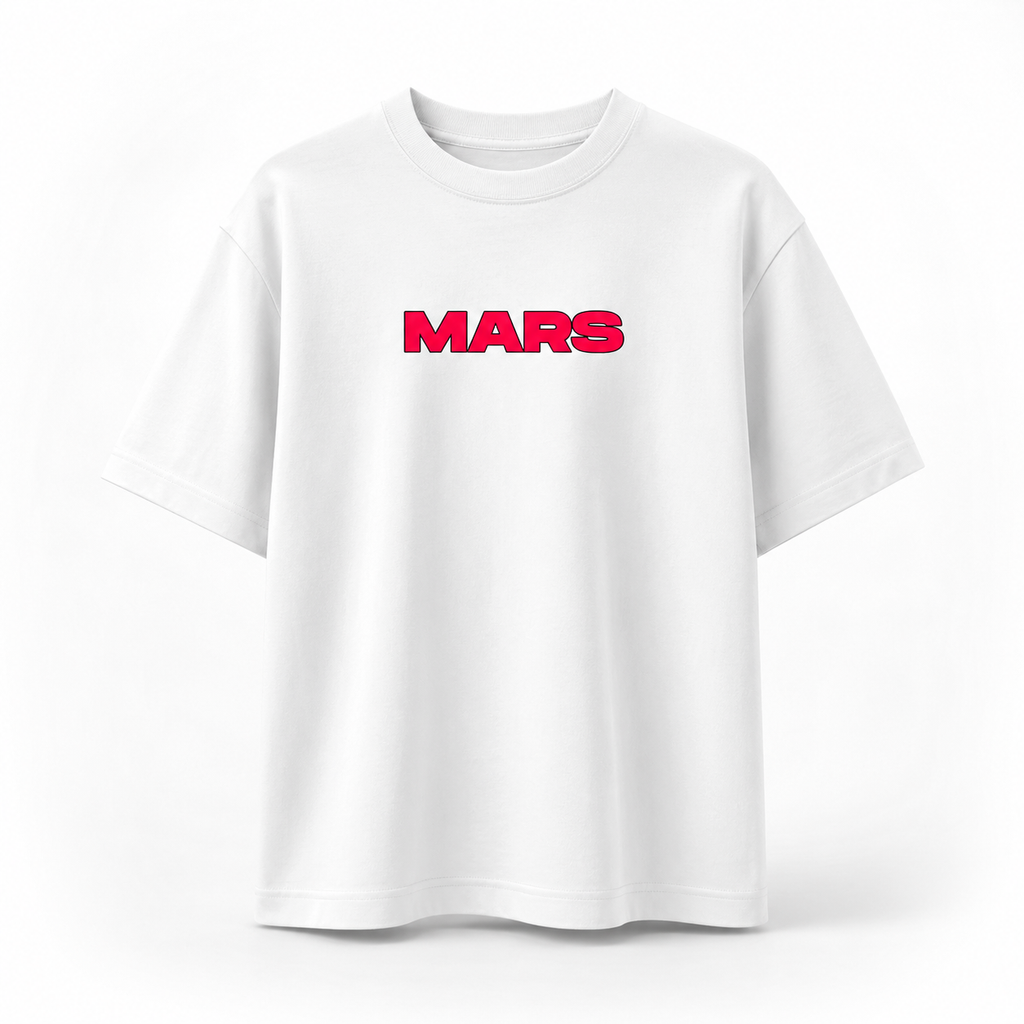 Oversized Mars Graphic T-Shirt