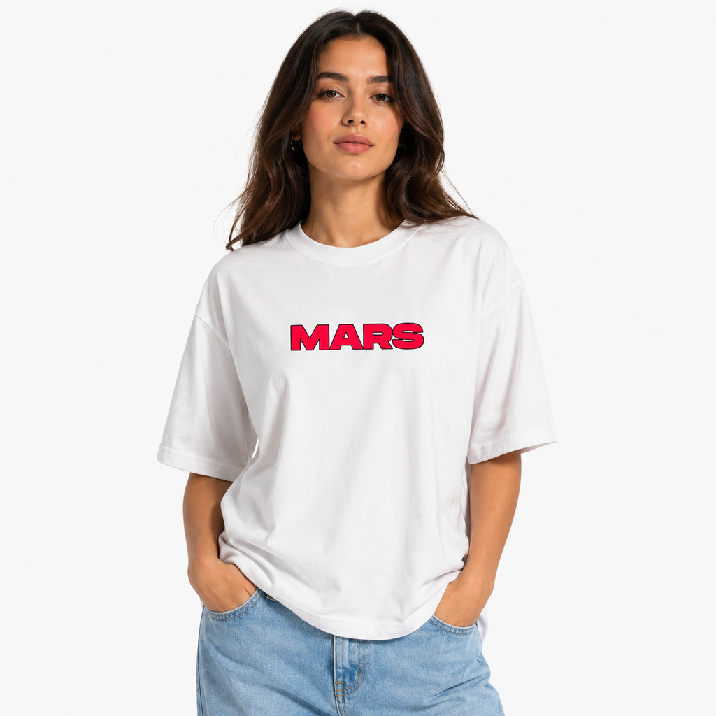 Oversized Mars Graphic T-Shirt
