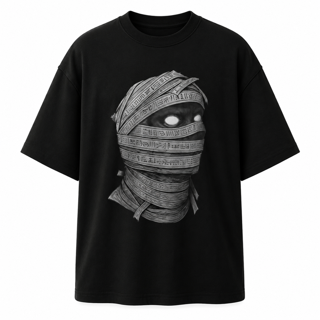 Winged Mummy Oversized Graphic Tee