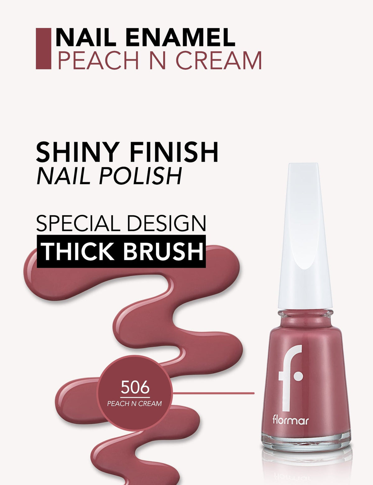 Flormar Nail Polish Nail Enamel 506 11ml