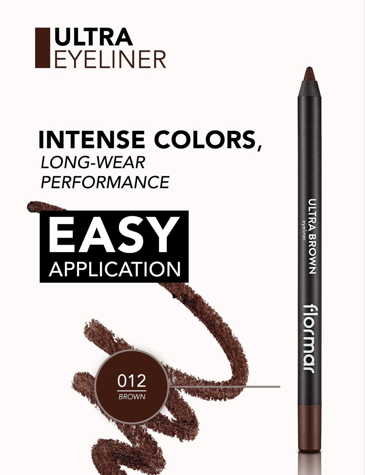 Flormar Ultra Eyeliner Pencil 12 Brown