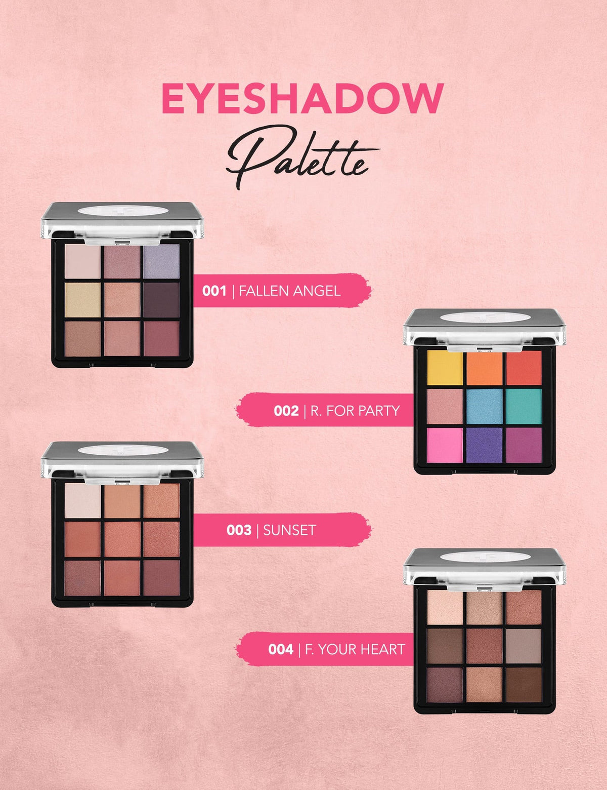 Flormar Eyeshadow Palette Fallen Angel 001