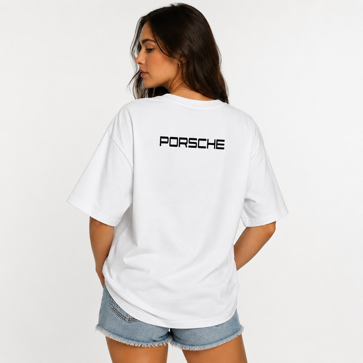 Vintage Sports Car Oversized Graphic Tee