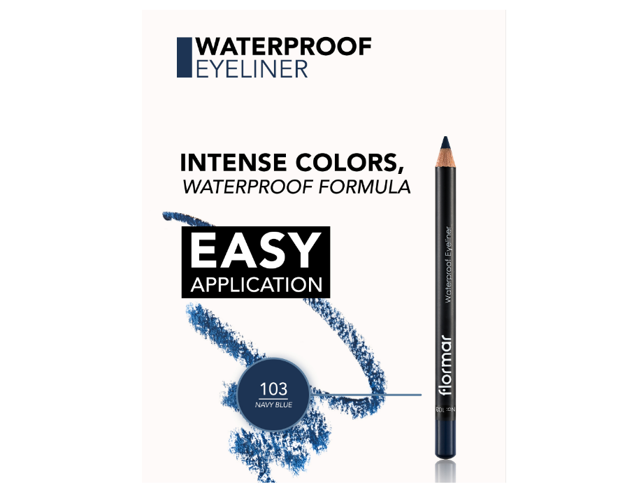 Flormar Waterproof Eyeliner - No. 103 Blue3