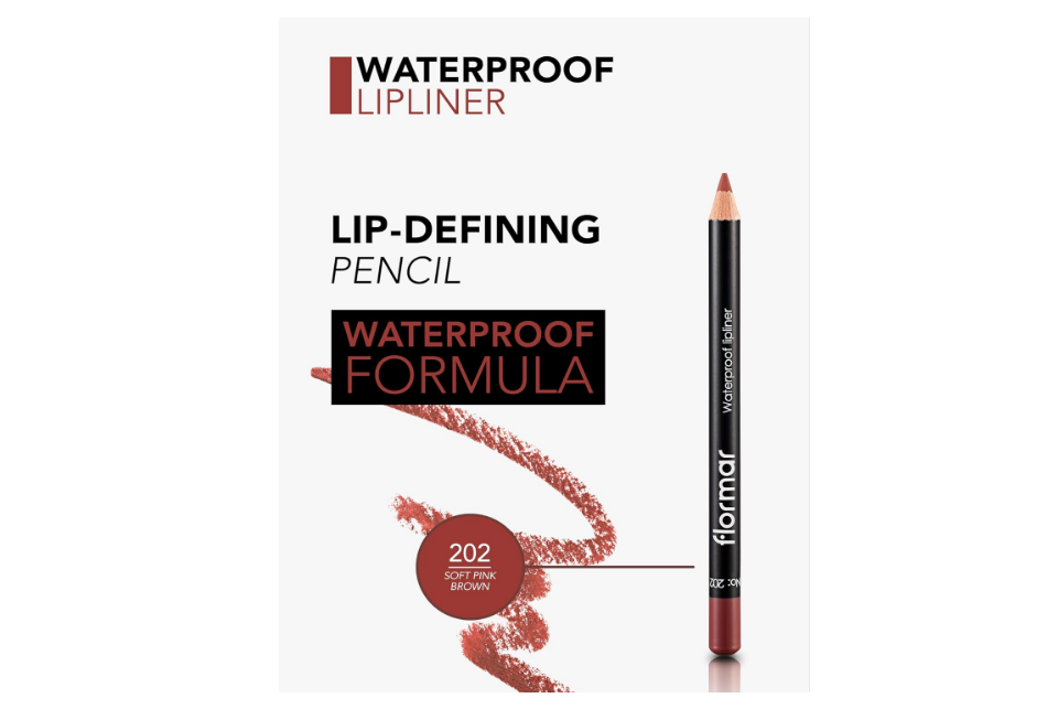 Flormar Waterproof Lipliner - 202 Soft Pink Brown,4