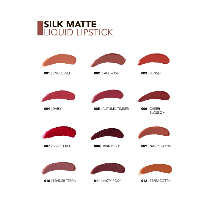 Flormar 012 Terracotta Silky Matte Liquid Lipstick4